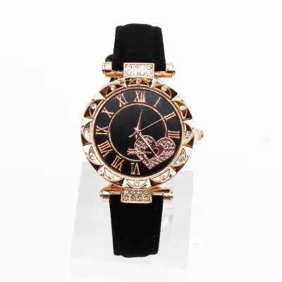 Elegant Black Watch & Jewelry Gift Set 